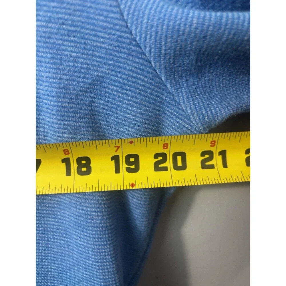 Vineyard Vines Men’s 1/4 Zip Long Sleeve Blue Stripe Cotton Sweater Med Preppy